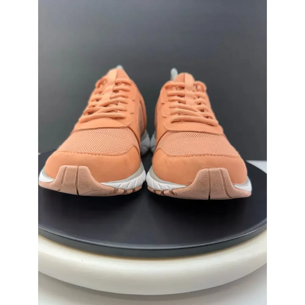 Vionic Paige Nubuck Womens 8.5 Peach‎ Orange Comfort Walking Shoes Arch Support
